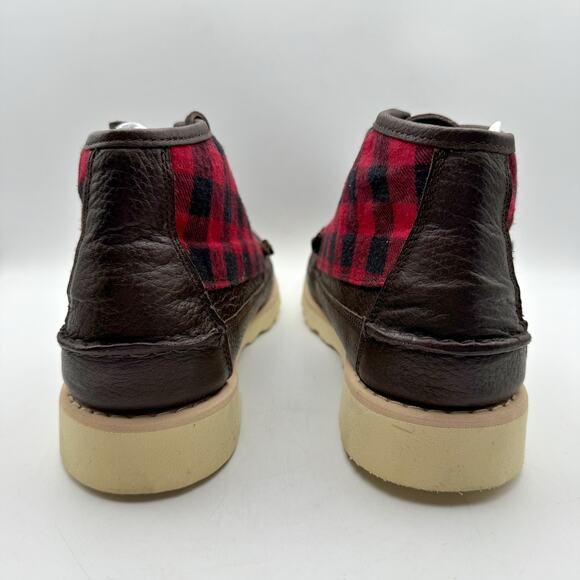 Sebago Mens Seneca Mid Boot US 11.5 Wide EU 46 Brown Red Wool Leather NIB - Picture 9 of 12